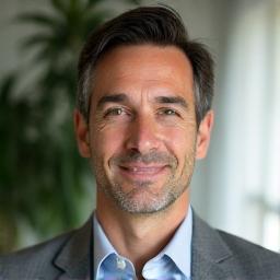 Retrato del Lic. Carlos Gómez, psicólogo y coach de mindfulness.