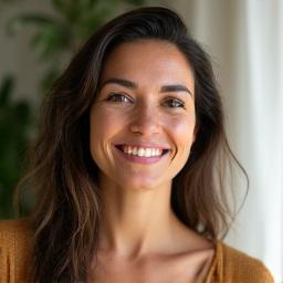 Retrato de la M. en C. Sofía Hernández, herbolaria y especialista en alimentos calmantes.